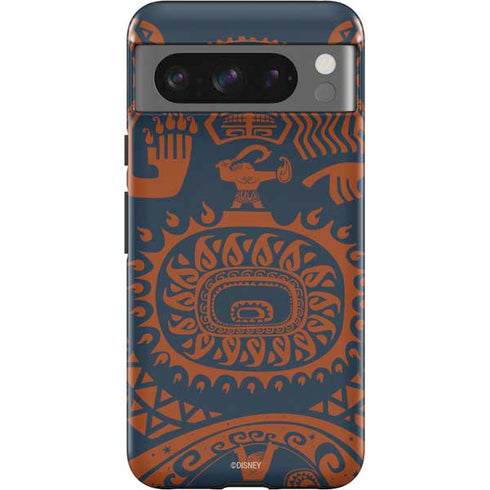 Disney Moana Octopus Tropical Print Art Google Pixel 8 Pro Impact Case